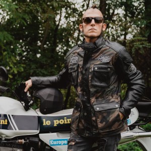 HolyFredom QUATTRO CAMOU - skórzana kurtka motocyklowa z protektorami